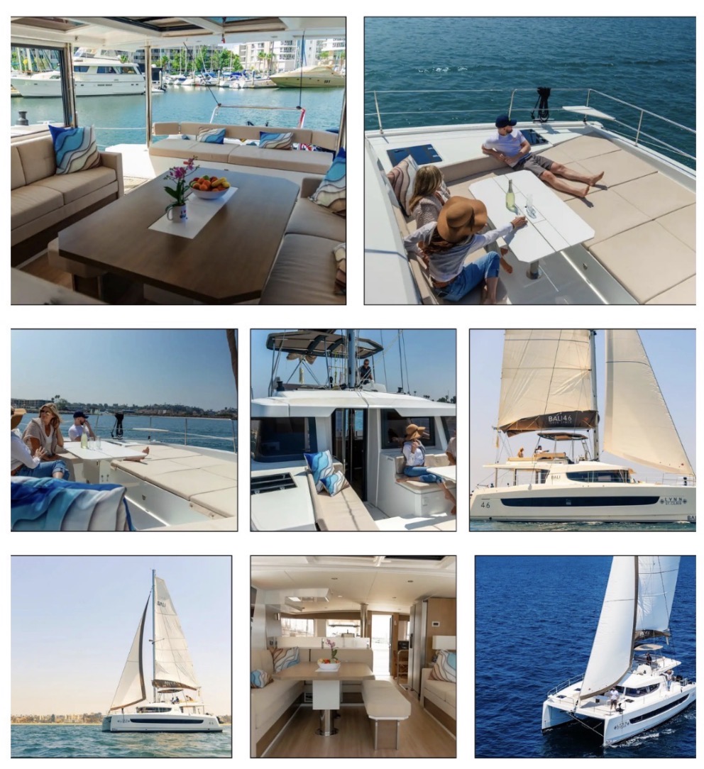 46' Bali Catamaran interior and exterior