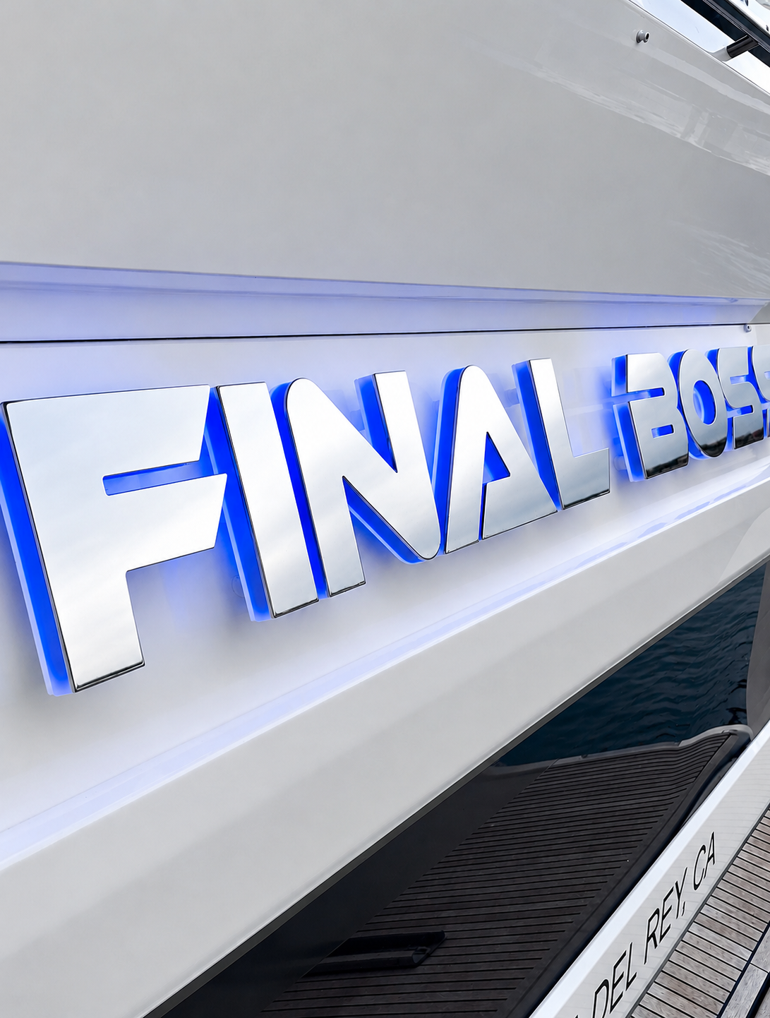 Final Boss. 3D Illuminated Sign. image 3
